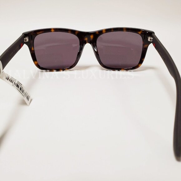 GUCCI SUNGLASSES GG0008SA 003 SQUARE TORTOISESHELL WEB DETAIL MENS - Picture 5 of 10